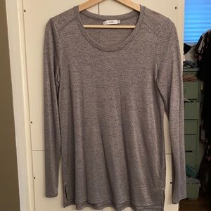 Vince - metallic long sleeve tee XS